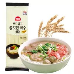 韩国进口 思潮海牌 进口拉面挂面面条 超细面 素面汤面 300g *7件