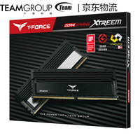 Team 十铨 XTREEM DDR4 4000 16G套装内存条 (黑色、8GBx2、4000 )
