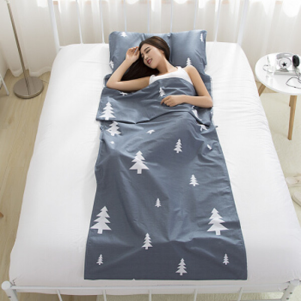 商品艾薇 折叠隔脏睡袋成人 旅游必备便携式宾馆酒店隔脏床单被套带