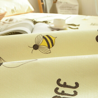 南极人 凉席家纺 印花卡通冰丝席三件套 可折叠空调席子 小蜜蜂 1.8米床