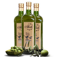 艾贝拉特级初榨橄榄油 西班牙原瓶进口食用油 1L瓶装