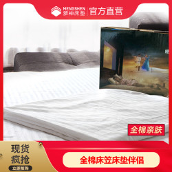 梦神正品棉布床笠床垫伴侣床护垫床罩席梦思1.8床垫保护罩