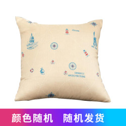 雅鹿 抱枕靠垫 办公室沙发汽车护腰枕垫靠背垫午睡枕芯 随机花色 *3件