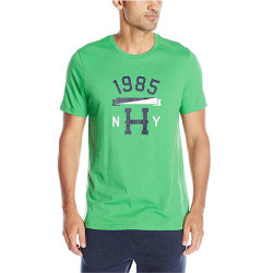 Tommy Hilfiger 汤米·希尔费格 男士圆领短袖T恤 09T3094 多色多尺码可选 L Green Sea