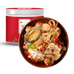 猫二郎 麻辣小海鲜熟食 即食零食罐头 麻辣生蚝肉(牡蛎肉) 230g*1罐 *8件 +凑单品