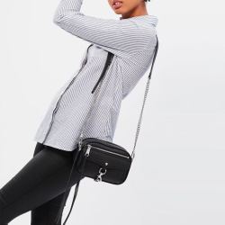 REBECCA MINKOFF 瑞贝卡·明可弗 BLYTHE系列女士荔枝纹皮革拉链单肩斜挎包 *2件