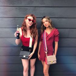 REBECCA MINKOFF 瑞贝卡·明可弗 女士拼色肩带单肩斜挎包 *2件