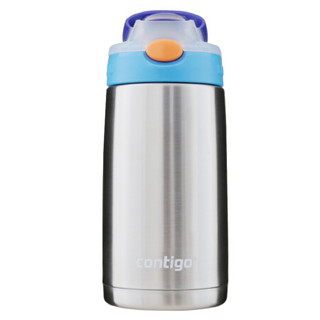 contigo 儿童吸管保温水杯不锈钢水杯小发明家400ml蓝色 HBC-GIZ073