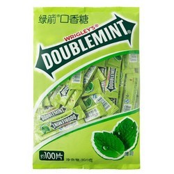 DOUBLEMINT 绿箭 原味薄荷味口香糖 100片 300g