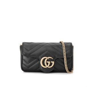 GUCCI 古驰 GG Marmont Matelassé Mini 女士链条包