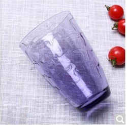 帕莎帕琦（Pasabahce）土耳其进口无铅玻璃杯茶杯 水杯 啤酒杯/牛奶果汁杯360mL 紫色