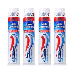 Aquafresh 按压式三色牙膏 100ml*4支 