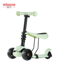曼龙男女宝宝1-2-3-6岁可坐闪光溜溜车踏板车两用三轮儿童滑板车