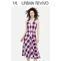 URBAN REVIVO V领无袖A型连衣裙 WG30S7AN2006