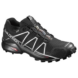 Salomon 萨洛蒙 SPEEDCROSS 4 GTX 男 户外防滑耐磨越野跑步鞋 L38318100 黑色 42 (UK 8)