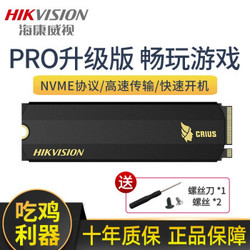 海康威视SSD固态硬盘 C2000系列NVME协议M.2接口256/512GPCIe超极笔记本硬盘 C2000PRO 升级款512G
