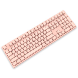 ikbc C210 108键 有线键盘 粉色 红轴