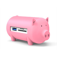 ORICO 奥睿科 H4018-U3 猪年纪念款 猪形USB集线器