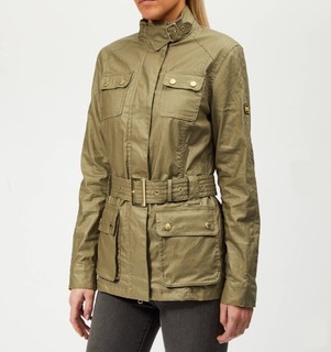 Barbour International Bearings 女士机车油蜡夹克