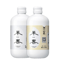 米客 糯米酒 低度甜酒 桂花味350ml+原味350ml