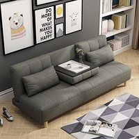 赞居 沙发床 两用折叠双人沙发 多功能双人沙发椅 (灰色)