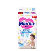 Merries 妙而舒 婴儿纸尿裤 L54片 