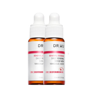 DR.WU 达尔肤 杏仁酸精华液闺蜜分享套装 (杏仁酸15ml*2+杏仁酸5ml*2+水乳2ml*10)