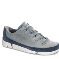 Clarks 其乐 Trigenic Flex 2系列系带平底男士休闲鞋休闲皮鞋 Navy Grey UK 10 