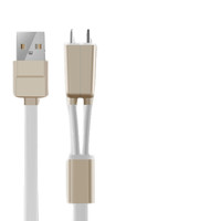 雷瑞科 LK-023 数据线 (苹果Lightning、Micro USB、二合一、多合一、1m、白色)