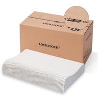 LOCK&LOCK 乐扣乐扣 SH110020-OCH 乳胶枕 (白色、单人、50*30*7cm、一只装、波浪形)