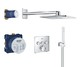  GROHE 高仪 34706000 淋浴系统 嵌入式暗装 配有Rainshower 310/Smartactive头顶花洒　