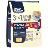 OWL 猫头鹰 三合一特浓速溶咖啡 500g *9件