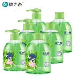 隆力奇蛇胆芦荟抑菌清洁洗手液家庭套装500ml*6(瓶+瓶补) *2件 +凑单品