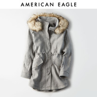 AEOAmerican Eagle女士时尚毛领派克毛呢大衣0382_2601