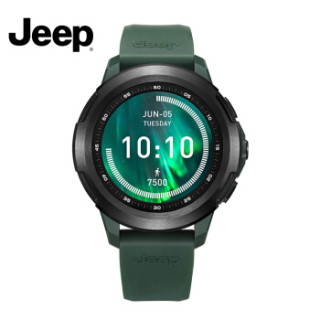 jeep吉普watches智能运动手表男4g全网通话心率监测游泳防水绿色硅胶