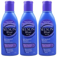 Selsun Blue 特效去屑止痒洗发水（适用于油性发质） 200ml*3瓶 