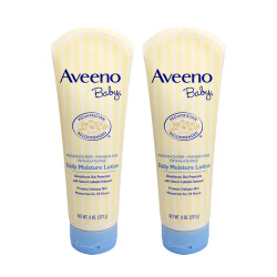 Aveeno 艾维诺 天然燕麦润肤霜 226g(浅蓝)*2个 *2件