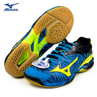 Mizuno 美津浓 SS2-6 羽毛球鞋 (蓝色、荧光黄 黑)