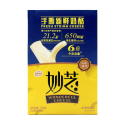 伊利 妙芝 手撕新鲜奶酪干酪 盐浸菠萝味 18g*4袋 *22件