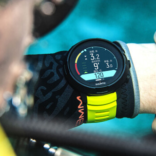 颂拓SUUNTO潜水表 SUUNTO D5无线便捷连接多种潜水模式彩屏潜水腕表 柠檬黑 SS050191000