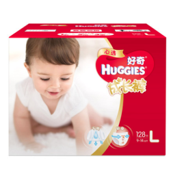 HUGGIES 好奇 心选 成长裤箱装 L128片*2件 *2件