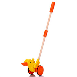 德国(Hape)儿童学步玩具推推鸭手推杆走路推拉推行儿童玩具 1岁+ E0343 婴幼儿宝宝生日礼物 *2件