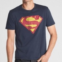 GAP DC™正义者联盟系列 男士超人图案圆领T恤 *3件
