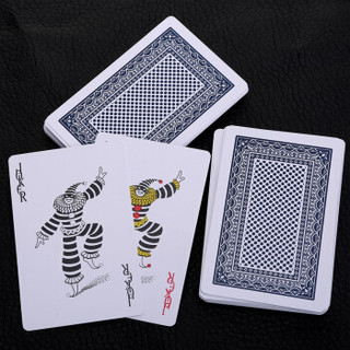 维康扑克牌塑料扑克牌磨砂防水耐打益智玩具成人桌游桌面卡牌游戏 颜色随机