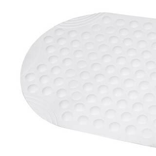 德国瑞德 RIDDER 椭圆形足底按摩浴室防滑垫 环保橡胶材质 38×89cm 白色 68101