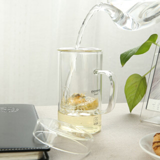 品茶忆友 玻璃茶具 茶杯水杯玻璃杯带茶漏三件杯 jp-01直觉杯
