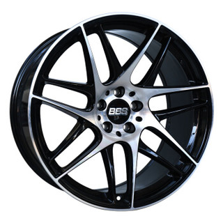 BBS CX-R款式轮毂 亮光黑色+抛光 9*20英寸奥迪A6 RS4 S6 Q5 SQ5 奔驰E 保时捷Macan 宝马新7系