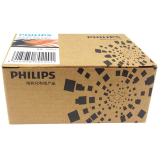 飞利浦（PHILIPS）超五类水晶头 镀金 原装RJ45 适用超五类网线 100个/盒 SDJ4101/93