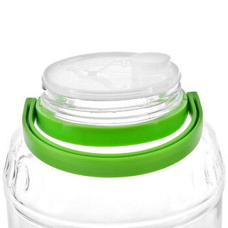 紫丁香 彩香大容量玻璃泡菜罐储物罐厨房密封罐3L
