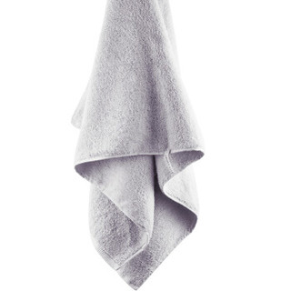 三利 加厚长绒棉大浴巾 70×140cm 纯棉吸水 柔软舒适 A类 婴儿可用 银灰色